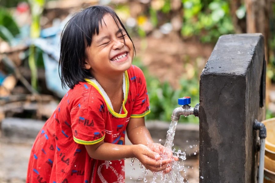 hasil pembangunan sumur bor program CSR air bersih di desa Bogor Air Bersih Berdikari