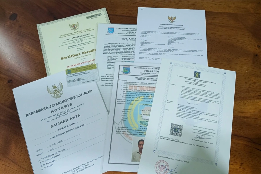 laporan transparansi program Air Bersih Berdikari kantor Ciputat Tangerang Selatan