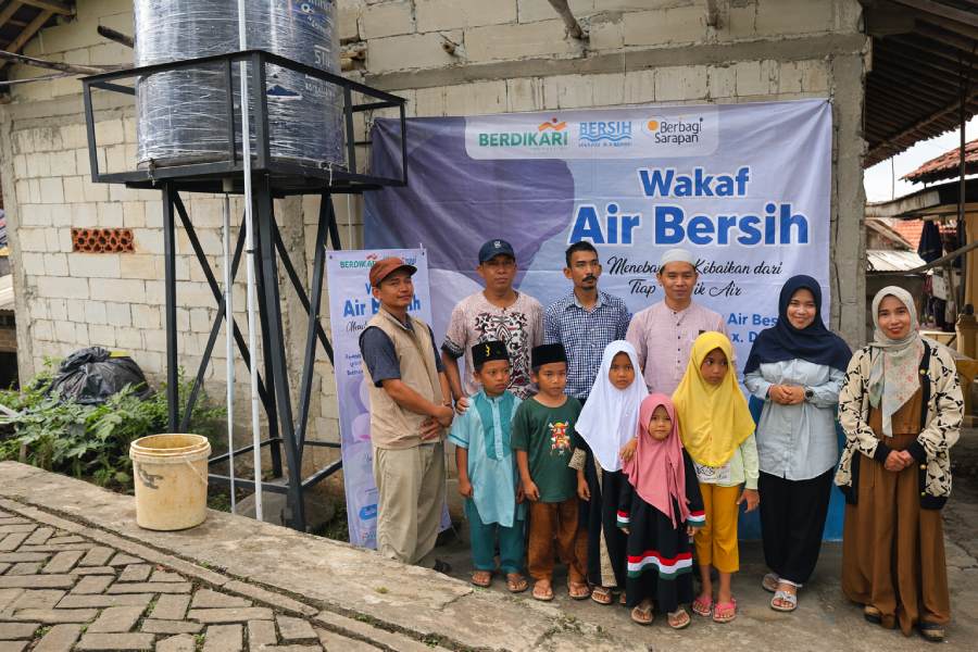 bukti program sumur bor selesai Air Bersih Berdikari Desa Jagabita Parung Panjang